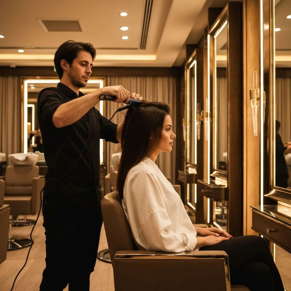 Luxury hair services treatment